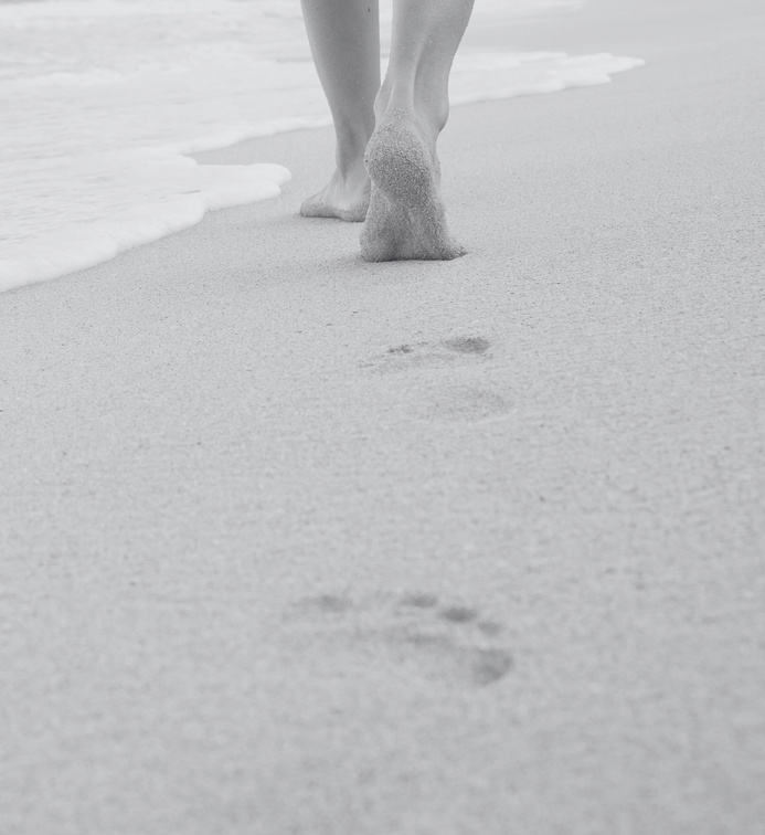 Footprints in the sand