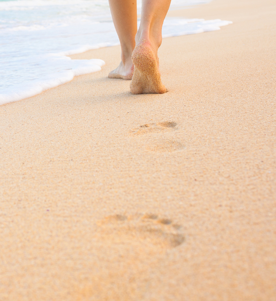 Footprints in the sand